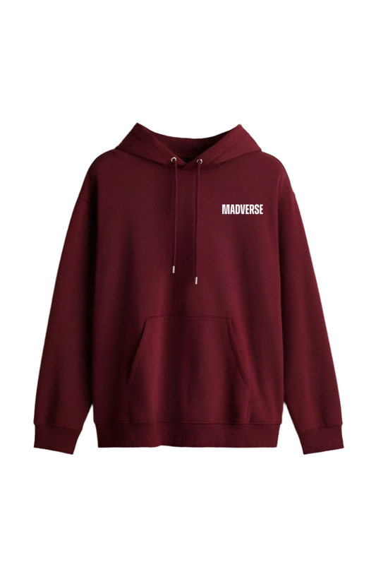 MAROON BLANK HOODIE