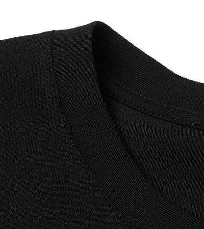 BLACK BLANK OVERSIZED T-SHIRT