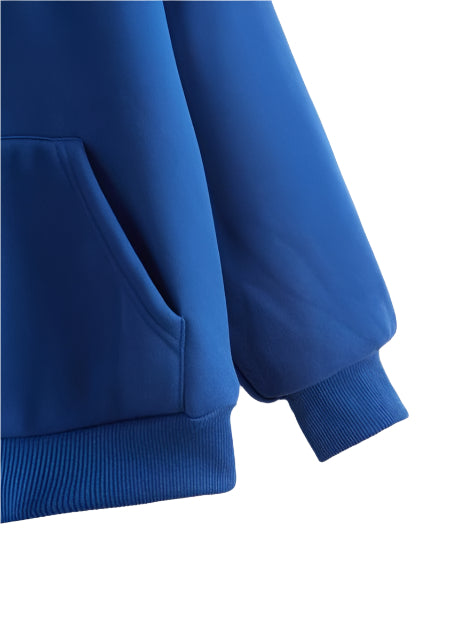 BLUE BLANK HOODIE
