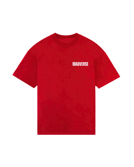 RED BLANK OVERSIZED T-SHIRT