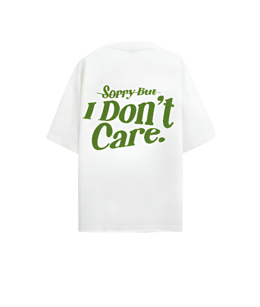 "I DONT CARE" OVERSIZED TEE