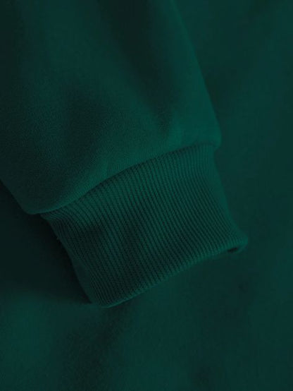 DARK GREEN BLANK HOODIE